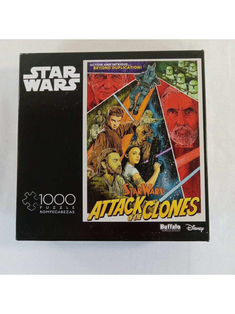 Star Wars Attack of the Clones Jigsaw Puzzle 1000 Pieces Buffalo Games NEW